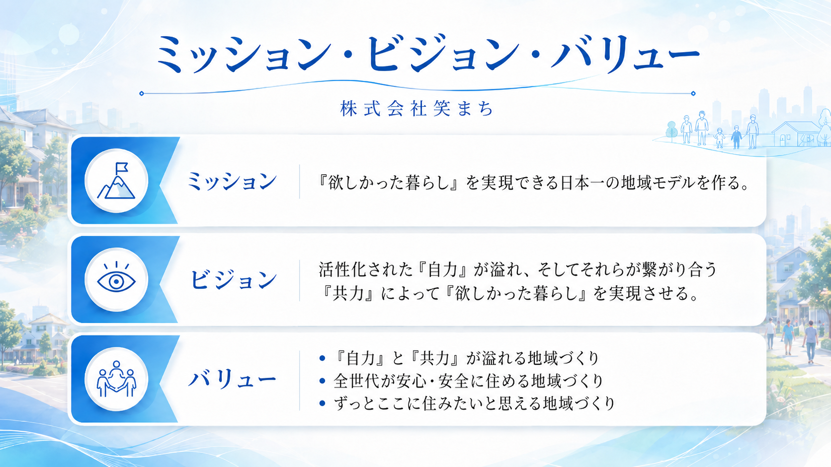 ミッション・ビジョン・バリュー